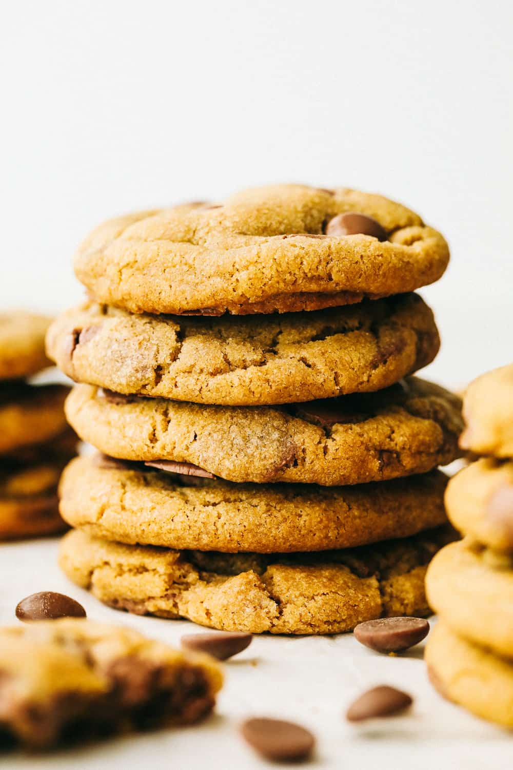 Browned Butter Chocolate Chip Cookies that are thick chewy and amazing. 