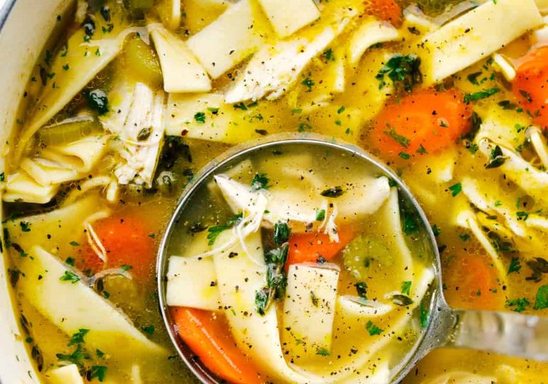 Literally the BEST Chicken Noodle Soup