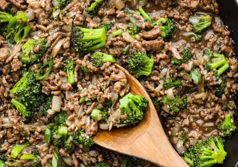 Ground Beef and Broccoli