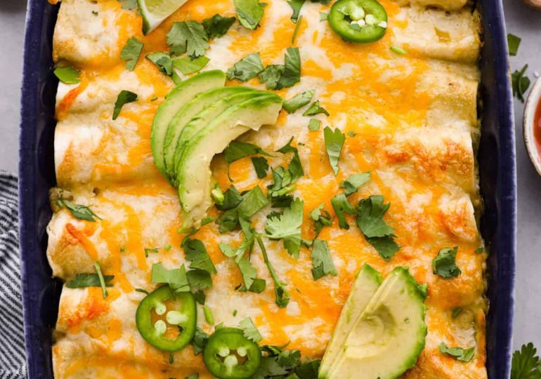 Honey Lime Chicken Enchiladas