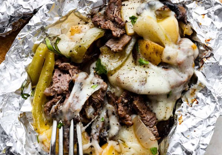 Philly Cheesesteak Foil Packs