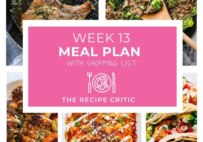 Weekly Meal Plan #13