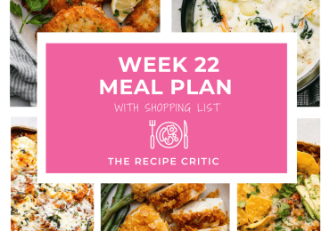 Weekly Meal Plan #22