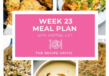 Weekly Meal Plan #23