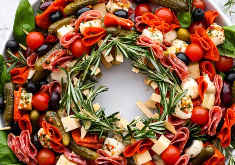 Antipasto Charcuterie Wreath