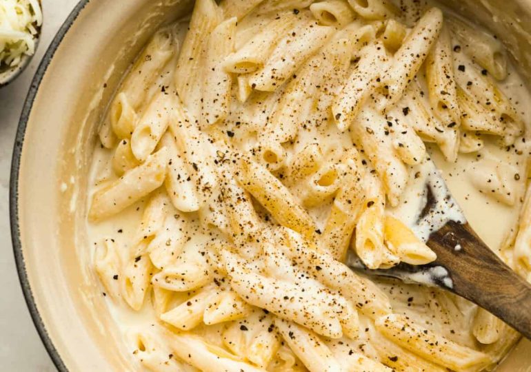 Creamiest Four Cheese Pasta