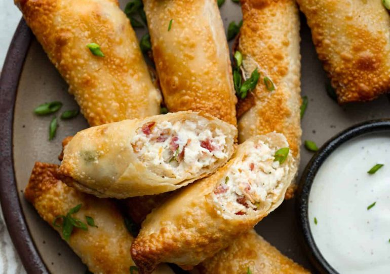 Crack Chicken Egg Rolls (Air Fryer)