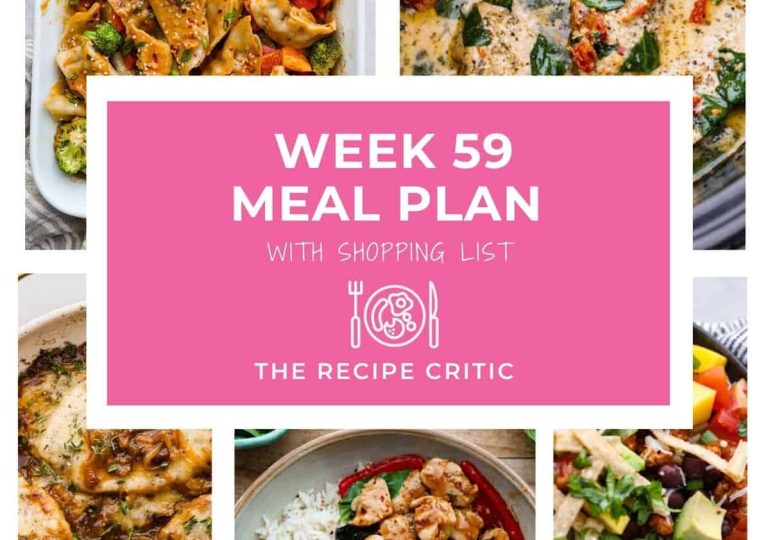 Weekly Meal Plan #59