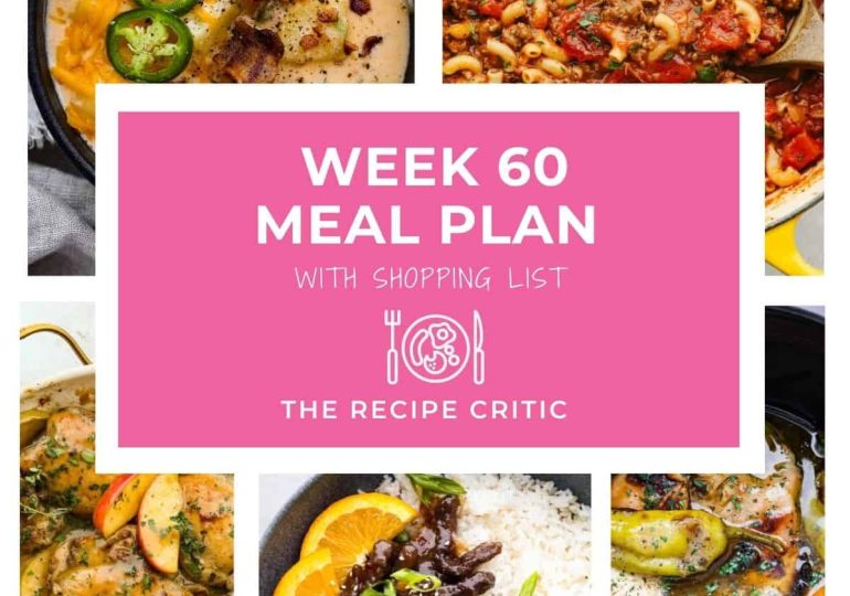Weekly Meal Plan #60