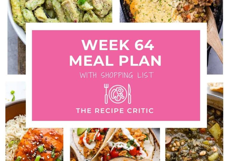 Weekly Meal Plan #64
