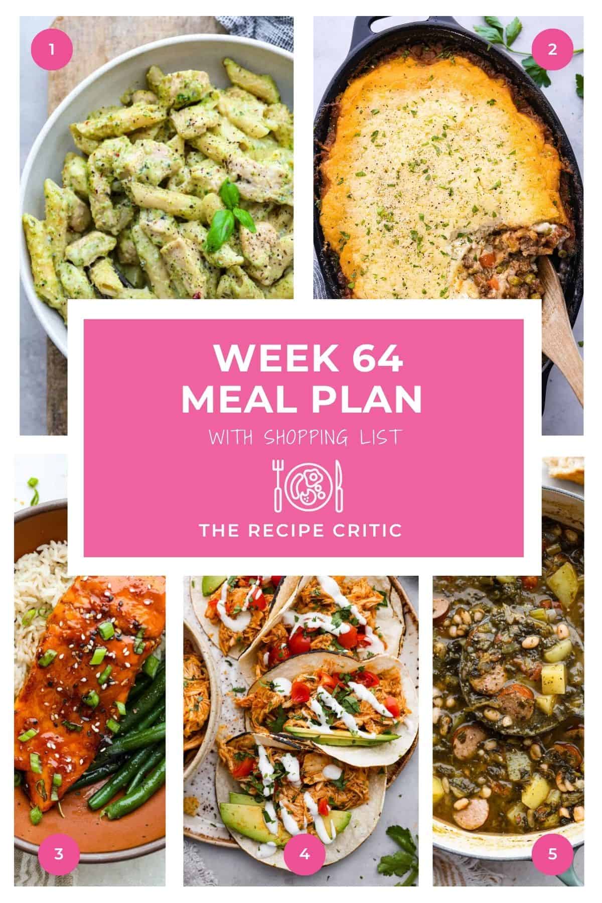 If dinner made itself, we’d all be living the dream. Until that miracle happens, this weekly meal plan has your back with quick, delicious recipes and the kind of leftovers that make you feel like you’ve got life figured out. Collage of the images from the dinners of this weekly meal plan menu.