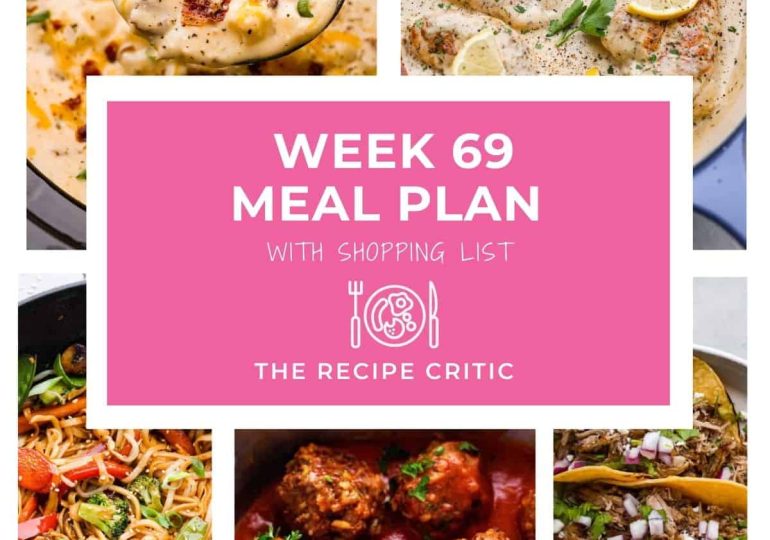 Weekly Meal Plan #69