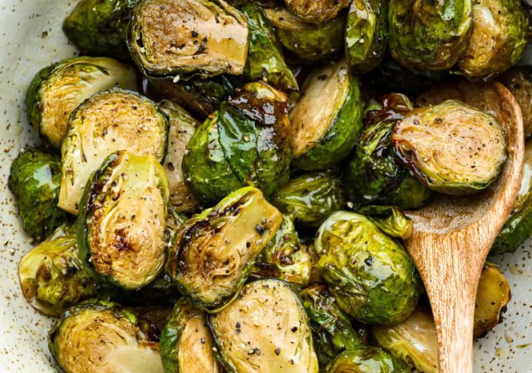 Air Fryer Brown Sugar Brussels Sprouts