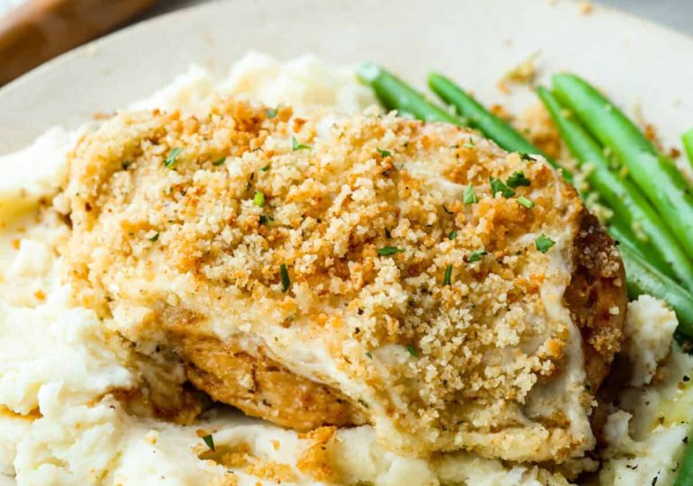 Copycat Longhorn Parmesan Crusted Chicken