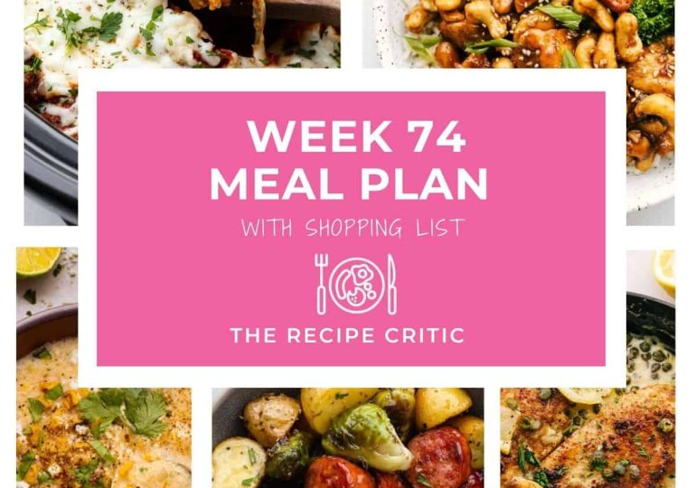 Weekly Meal Plan #74