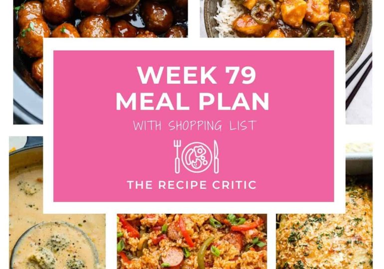 Weekly Meal Plan #79